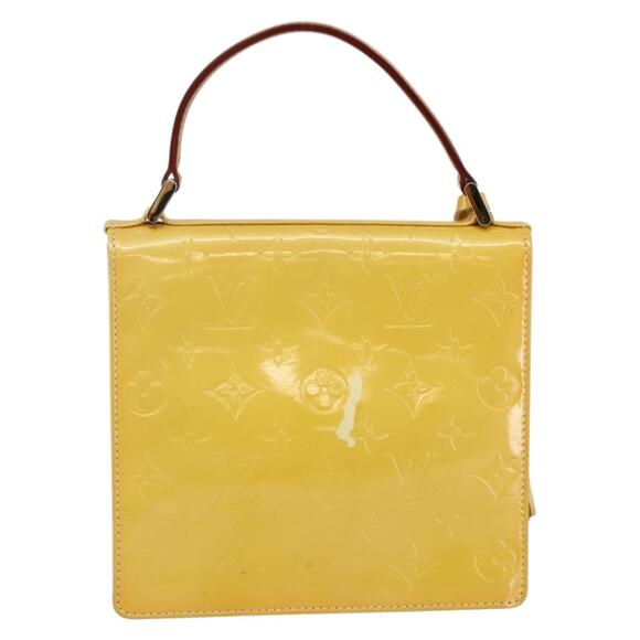 LOUIS VUITTON Monogram Vernis Spring Street Bag Lime Yellow M91068 - Picture 3 of 13